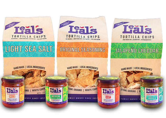 Leal's tortilla chips and salsas image